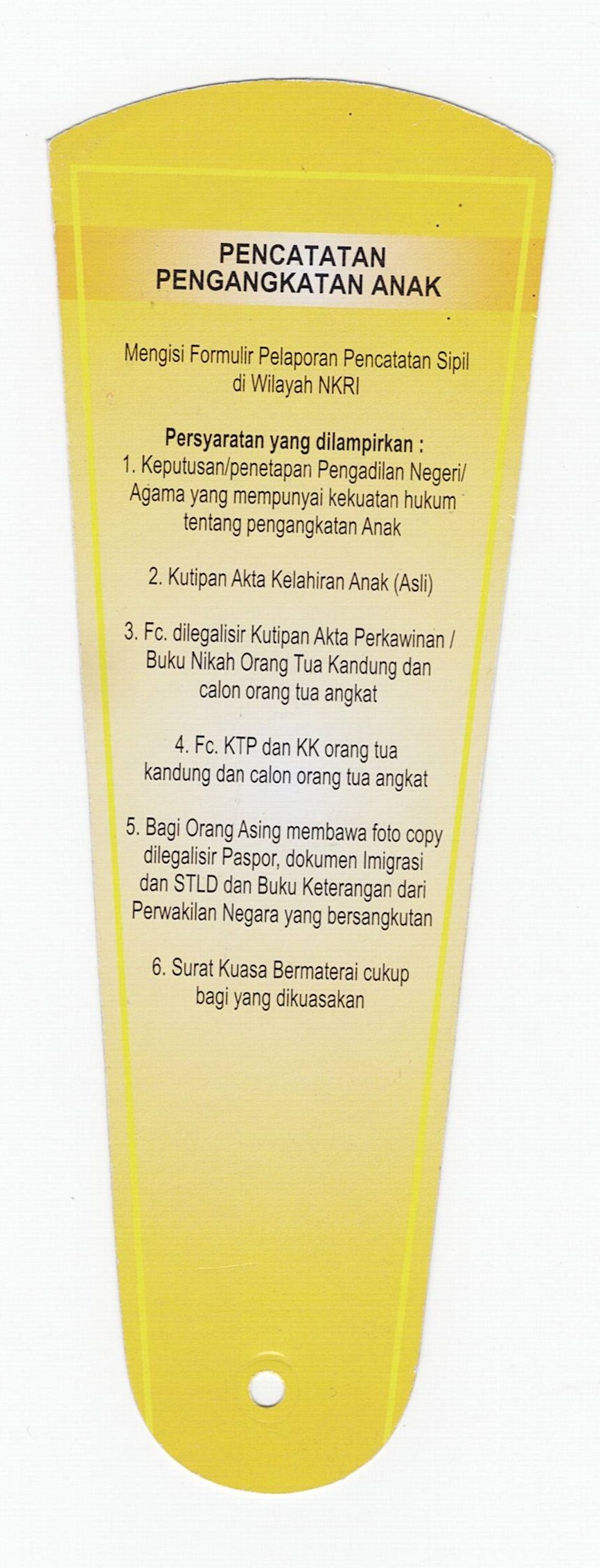 Persyaratan Pengangkatan Anak