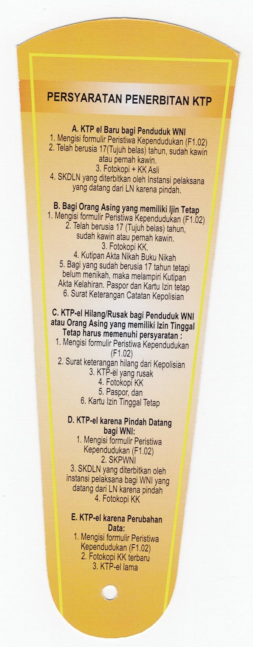 Persyaratan KTP